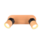 Φωτιστικό Οροφής Trio Lighting 2xGU10 Ξύλινου Χρώματος – 801100232