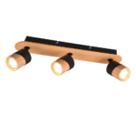 Φωτιστικό Οροφής Trio Lighting 3xGU10 Ξύλινου Χρώματος – 801100332