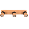 Φωτιστικό Οροφής Trio Lighting 3xGU10 Ξύλινου Χρώματος – 801100332