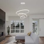Κρεμαστό Φωτιστικό με 3 Κύκλους LED 32W Λευκό V-TAC 3880lm Θερμό Λευκό 3000K – 8018