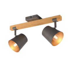 Σποτ Trio Lighting 2xE14 Νίκελ Αντικέ Μεταλλικό – 801900267