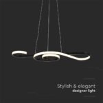 Κρεμαστό Φωτιστικό LED 18W 3000K Μαύρου Χρώματος V-TAC – 8020