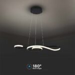 Κρεμαστό Φωτιστικό LED 18W 3000K Μαύρου Χρώματος V-TAC – 8020