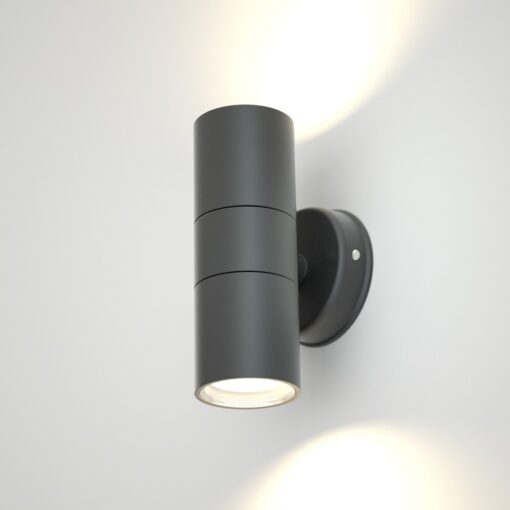 it-Lighting Ouachita 2xGU10 Outdoor Up-Down Wall Lamp Anthracite D15.2cmx11.3cm (80200644)