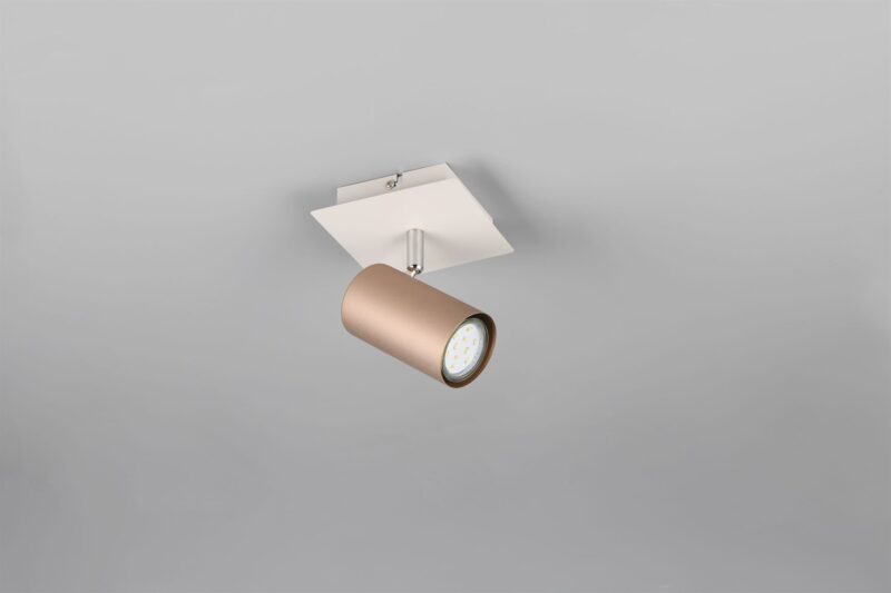 Σποτ Τοίχου/Οροφής MARLEY 1xGU10 Καφε & Γκρι Trio Lighting – 802400165