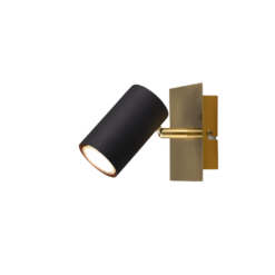 Φωτιστικό Spot Trio Lighting MARLEY  1x GU10 Schwarz-Gold Μεταλλικό   – 802400180