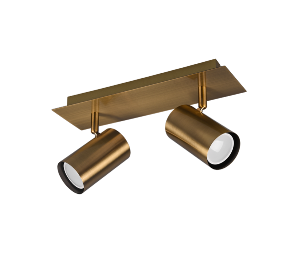 Σποτ Trio Lighting   2xGU10 Αντικέ Ορείχαλκος Μεταλλικό    802400204
