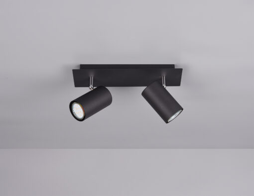 Σποτ Trio Lighting   2xGU10 Μαύρο Ματ Μεταλλικό    802400232
