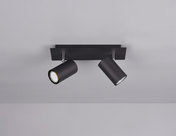 Σποτ Trio Lighting   2xGU10 Μαύρο Ματ Μεταλλικό    802400232