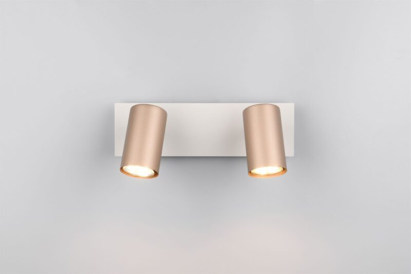 Πολύφωτο Οροφής/Τοίχου MARLEY Σποτ 2xGU10 Καφε & Γκρι Trio Lighting – 802400265