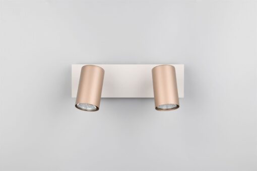 Πολύφωτο Οροφής/Τοίχου MARLEY Σποτ 2xGU10 Καφε & Γκρι Trio Lighting – 802400265