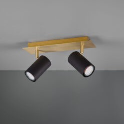 Φωτιστικό Spot Trio Lighting MARLEY  2x GU10 Schwarz-Gold Μεταλλικό   – 802400280