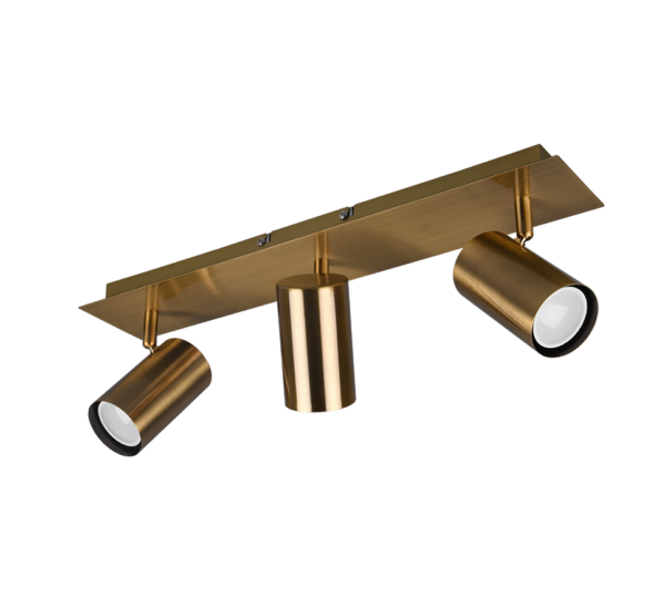 Σποτ Trio Lighting   3xGU10 Αντικέ Ορείχαλκος Μεταλλικό    802400304