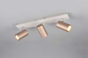 Πολύφωτο Οροφής/Τοίχου MARLEY Σποτ 3xGU10 Καφε & Γκρι Trio Lighting – 802400365