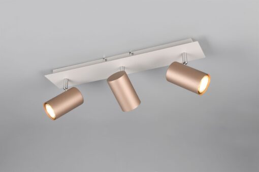 Πολύφωτο Οροφής/Τοίχου MARLEY Σποτ 3xGU10 Καφε & Γκρι Trio Lighting – 802400365