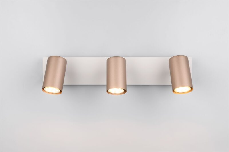 Πολύφωτο Οροφής/Τοίχου MARLEY Σποτ 3xGU10 Καφε & Γκρι Trio Lighting – 802400365