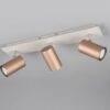 Πολύφωτο Οροφής/Τοίχου MARLEY Σποτ 3xGU10 Καφε & Γκρι Trio Lighting – 802400365