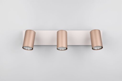 Πολύφωτο Οροφής/Τοίχου MARLEY Σποτ 3xGU10 Καφε & Γκρι Trio Lighting – 802400365