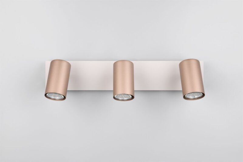 Πολύφωτο Οροφής/Τοίχου MARLEY Σποτ 3xGU10 Καφε & Γκρι Trio Lighting – 802400365