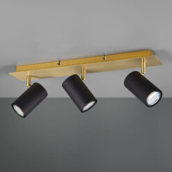 Φωτιστικό Spot Trio Lighting MARLEY  3x GU10 Schwarz-Gold Μεταλλικό   – 802400380