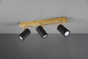 Φωτιστικό Spot Trio Lighting MARLEY  3x GU10 Schwarz-Gold Μεταλλικό   – 802400380