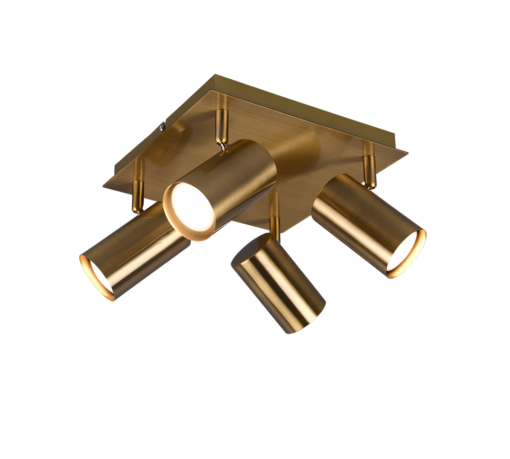 Σποτ Trio Lighting   4xGU10 Αντικέ Ορείχαλκος Μεταλλικό    802430404