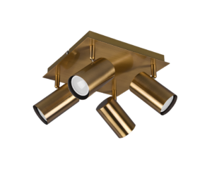 Σποτ Trio Lighting   4xGU10 Αντικέ Ορείχαλκος Μεταλλικό    802430404