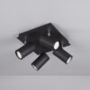 Σποτ Trio Lighting   4xGU10 Μαύρο Ματ Μεταλλικό    802430432