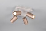 Πολύφωτο Οροφής MARLEY Σποτ 4xGU10 Καφε και Γκρι Trio Lighting – 802430465