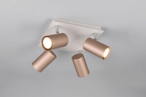 Πολύφωτο Οροφής MARLEY Σποτ 4xGU10 Καφε και Γκρι Trio Lighting – 802430465