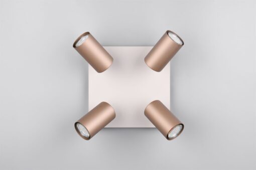 Πολύφωτο Οροφής MARLEY Σποτ 4xGU10 Καφε και Γκρι Trio Lighting – 802430465
