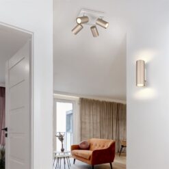 Πολύφωτο Οροφής MARLEY Σποτ 4xGU10 Καφε και Γκρι Trio Lighting – 802430465