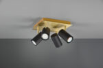 Φωτιστικό Spot Trio Lighting MARLEY  4x GU10 Schwarz-Gold Μεταλλικό   – 802430480