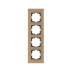 ΠΛΑΙΣΙΟ 4 ΘΕΣΕΩΝ ΑΛΟΥΜΙΝΙΟ ΜΠΡΟΝΖΕ EUROLAMP – 152-10863