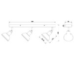 Σποτ Trio Lighting   E14 Νίκελ Αντικέ Μεταλλικό    803400367