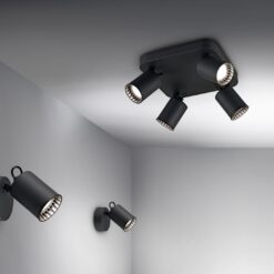Σποτ Trio Lighting   GU10 Μαύρο Ματ Μεταλλικό    803500132