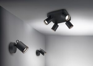 Σποτ Trio Lighting   GU10 Μαύρο Ματ Μεταλλικό    803500132