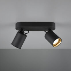 Σποτ Trio Lighting   2xGU10 Μαύρο Ματ Μεταλλικό    803500232