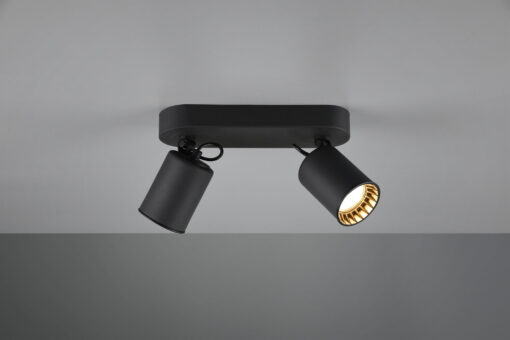 Σποτ Trio Lighting   2xGU10 Μαύρο Ματ Μεταλλικό    803500232