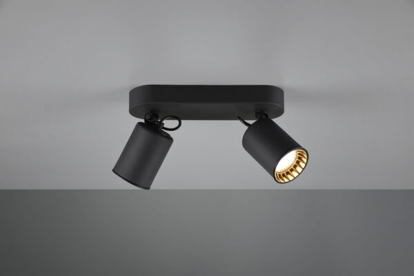 Σποτ Trio Lighting   2xGU10 Μαύρο Ματ Μεταλλικό    803500232