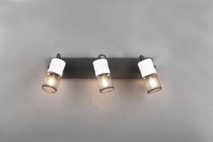 Φωτιστικό Οροφής Σποτ TOSH Trio Lighting 3x E14  Μαύρο-Άσπρο – 804300334