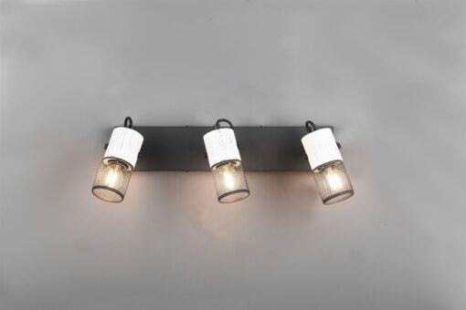 Φωτιστικό Οροφής Σποτ TOSH Trio Lighting 3x E14  Μαύρο-Άσπρο – 804300334