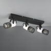 Φωτιστικό Οροφής Σποτ TOSH Trio Lighting 3x E14  Μαύρο-Άσπρο – 804300334