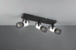 Φωτιστικό Οροφής Σποτ TOSH Trio Lighting 3x E14  Μαύρο-Άσπρο – 804300334