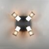 Φωτιστικό Οροφής Σποτ TOSH Trio Lighting 4x E14 Μαύρο-Άσπρο – 804300434