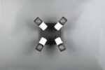 Φωτιστικό Οροφής Σποτ TOSH Trio Lighting 4x E14 Μαύρο-Άσπρο – 804300434