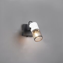 Επιτοίχιο Φωτιστικό Trio Lighting 1x E14 Χρώματος Μαύρο Άσπρο – 804370134