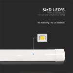 LED Πρισματικό Γραμμικό Φωτιστικό 150cm 50W V-TAC 6000lm Φυσικό Λευκό 4000K – 8050