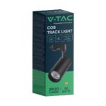 Φωτιστικό ράγας τριφασικό  LED COB 30W 3 σε 1 CCT Μαύρου Χρώματος V-TAC – 8078