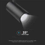 Φωτιστικό ράγας τριφασικό  LED COB 30W 3 σε 1 CCT Μαύρου Χρώματος V-TAC – 8078